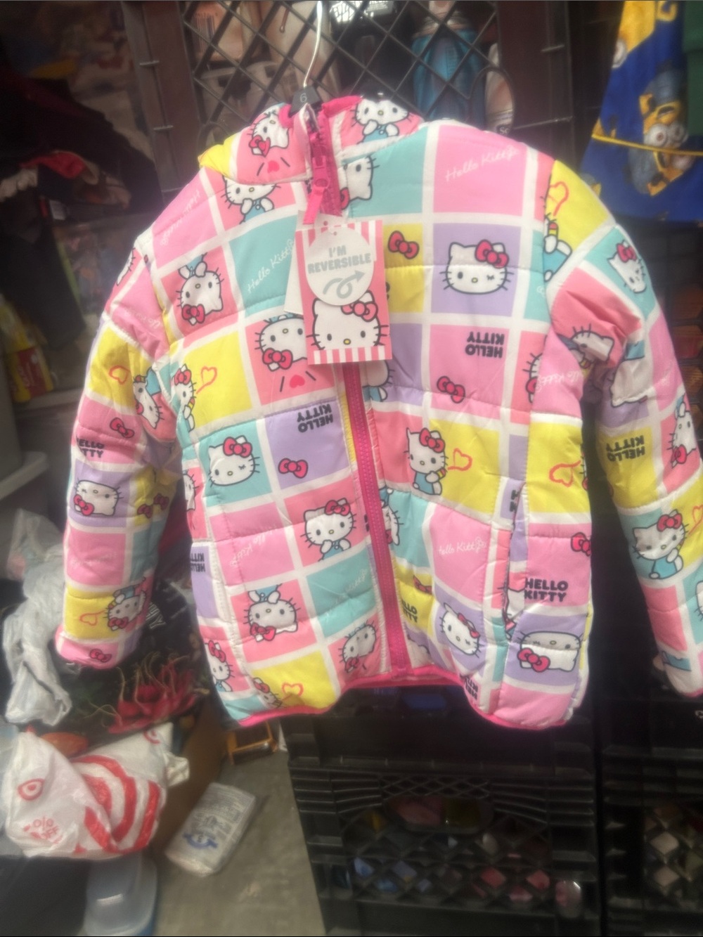 NWT Sz 4/5 hello kitty reversible winter coat